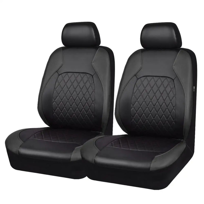 Housse de Siège Voiture Cuir PU Universelle Noire