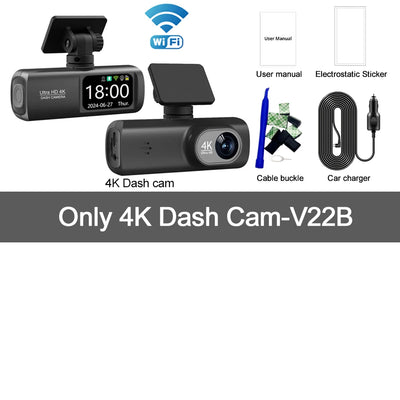 Dashcam Kocam V21 4K GPS Wi-Fi Double Objectif