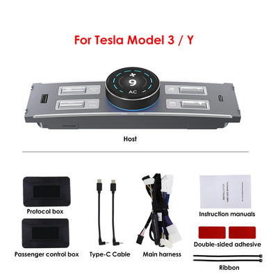 Bouton de Console Centrale LCD Tesla Model 3 Highland Y Juniper