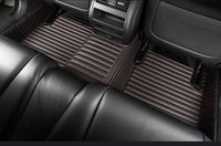 Tapis de Sol Cuir PU Rayé 5D Sur Mesure Volvo XC40 V60 V90 2016-2023 5 Places ou 1 Pièce