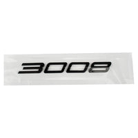 Logo Peugeot 2008, 3008, 4008 et 5008 en ABS 3D, Emblème Chiffres de Coffre 2023-2025, Noir Brillant, Gris Foncé ou Chrome
