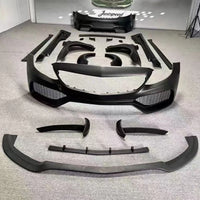 Kit Carrosserie Large en FRP Mercedes Classe C Coupé W205 C63 C43 : Pare-Chocs, Ailes et Jupes Latérales