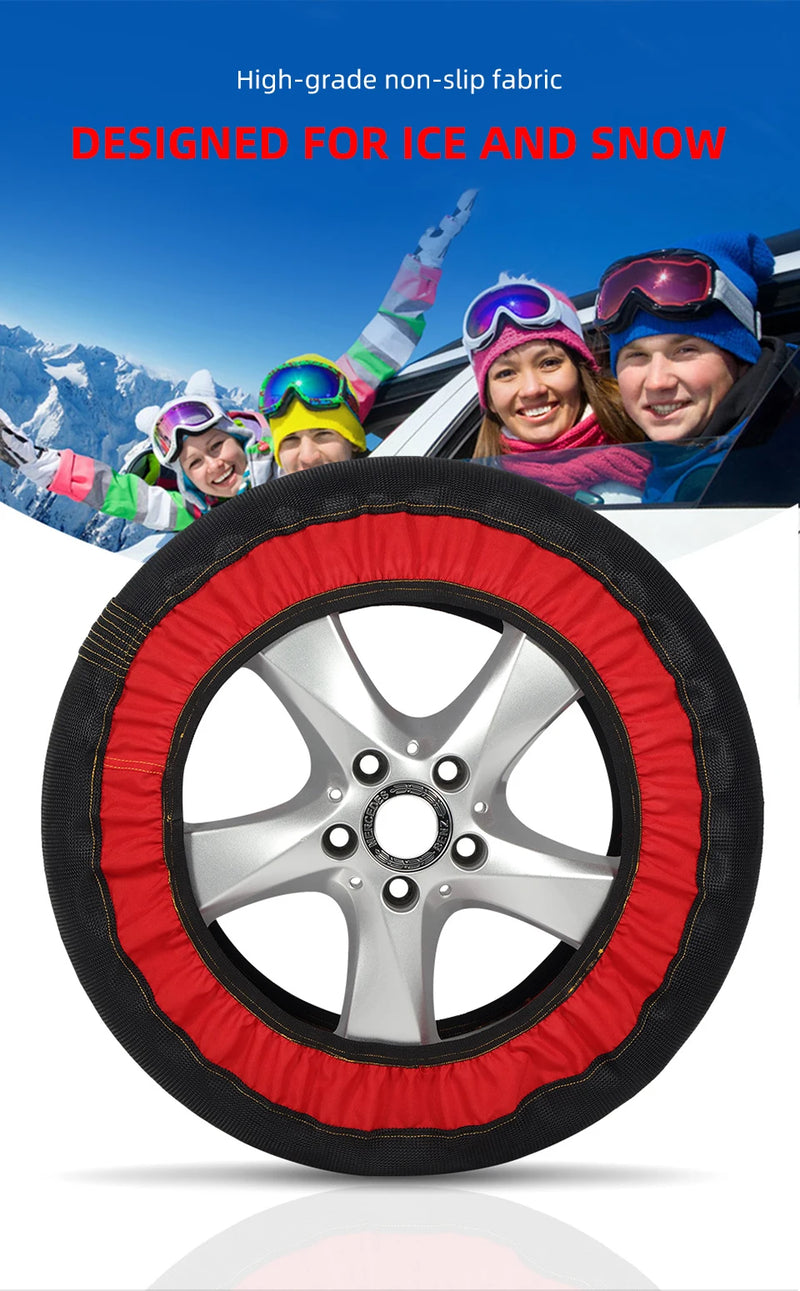 Chaussettes à Neige Yanace Voiture Textile 6 Tailles