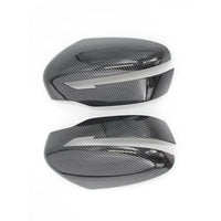 Coques de Rétroviseurs Nissan Qashqai J11 X-Trail T32 Juke F15 Murano Z52 Noir Brillant Carbone ou Chromé