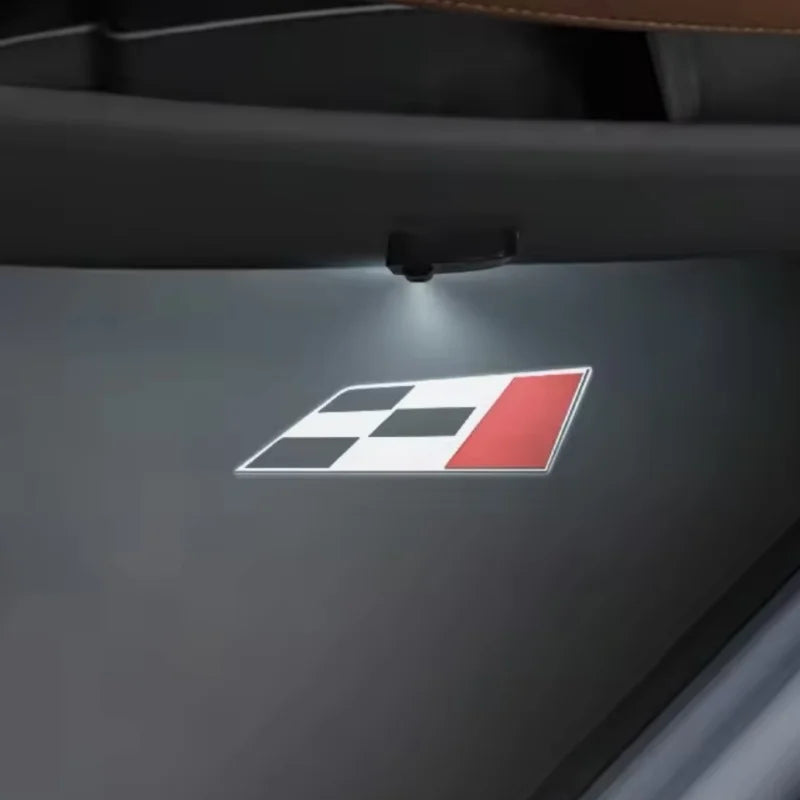 Projecteur Porte Seat Sans Fil, Lot de 2, Ibiza Leon Ateca Arona FR Cupra, 6 Motifs
