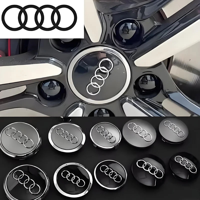 Cache-Moyeux Audi A3 A4 A6 Q5 Q7 60mm 77mm