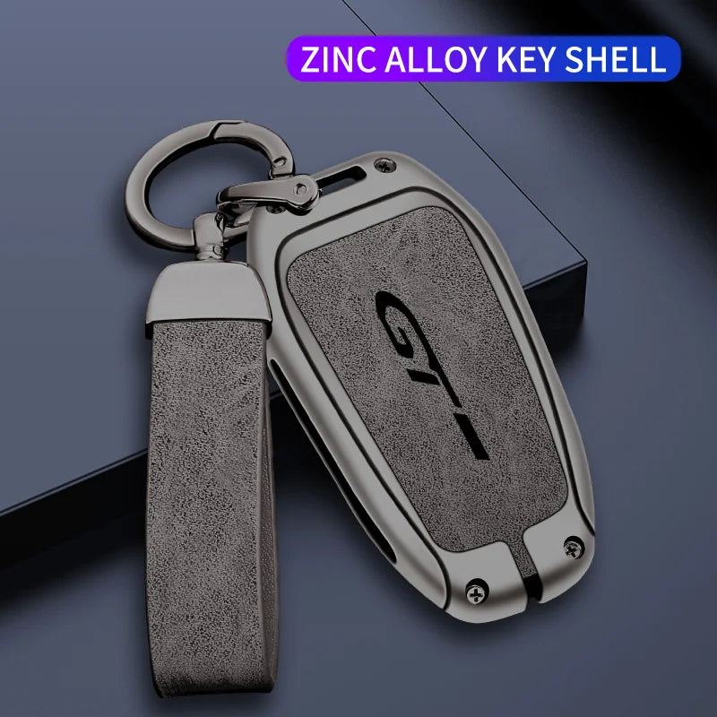Coque de Clé Peugeot GT Line 3 Touches Alliage de Zinc Suédine