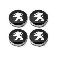 Cache-Moyeux Peugeot 60 mm Lion 2021 ou Classique Lot de 4