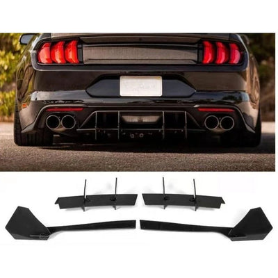 Diffuseur Arrière 4 Ailettes Ford Mustang 2015-2023
