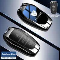 Coque de Clé Peugeot Dégradé Alliage de Zinc Clé Fixe ou Repliable