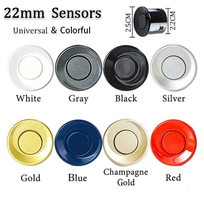 Radar de Recul Hippcron Moniteur LCD 22 mm 4 Capteurs
