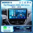 Autoradio CarPlay Peugeot 208 2008 2012-2018 Android Écran Tactile