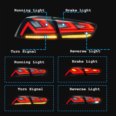 Feux Arrière LED Mitsubishi Lancer EVO X 2007-2018