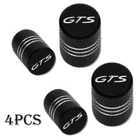 Bouchons de Valve Porsche GTS Lot de 4 en Métal Coloré pour Cayenne Cayman Panamera Macan 911 718