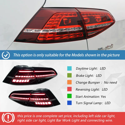 Feux Arrière LED Volkswagen Golf 7 7.5 2013-2021