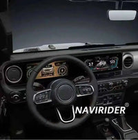 Autoradio Double Écran 24,6 Pouces Jeep Wrangler JL 2018-2022 Android CarPlay Sans Fil GPS 4G