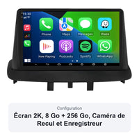 Autoradio CarPlay Renault Mégane 3 2008-2014 Écran QLED