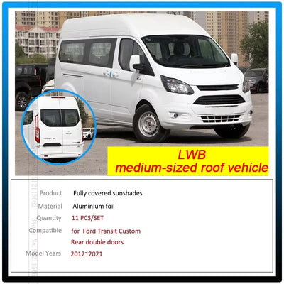 Pare-Soleil Rétractable Ford Transit Custom Tourneo LWB