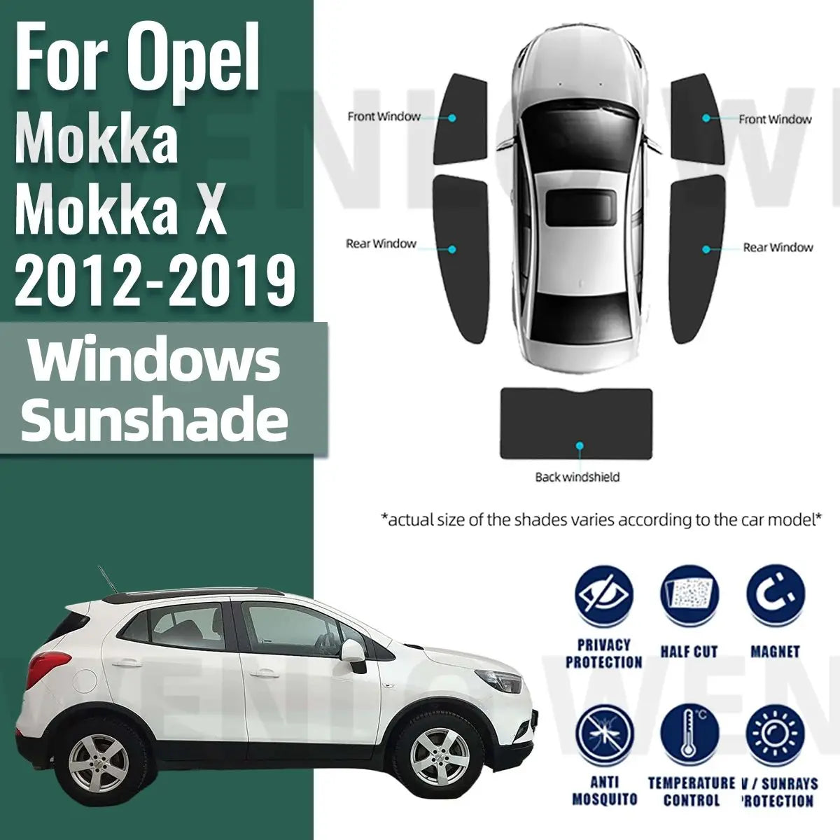 Pare-Soleil Magnétique Opel Mokka X 2012-2019