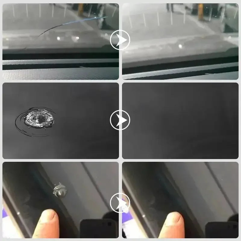 Résine de Réparation Pare-Brise Voiture Impact et Fissure