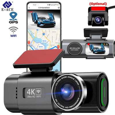 Dashcam E-ACE B53P 4K GPS Wi-Fi Vision Nocturne
