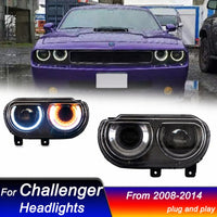 Phares LED Dodge Challenger 2008-2014 Kit Complet Feux de Jour Dynamiques Clignotants