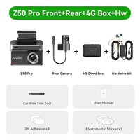 Dashcam DDPAI Z50 Pro 4K GPS ADAS 4G