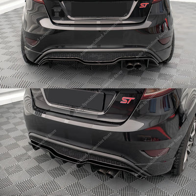 Diffuseur Arrière Ford Fiesta MK7 ST 2013-2017 Noir Brillant