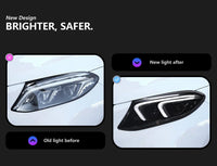 Phares LED Mercedes GLE W166 2015-2019 Paire Avant Signature Lumineuse