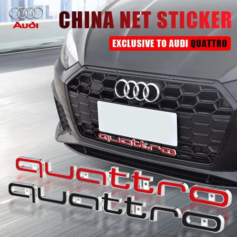 Emblème Calandre Audi Quattro