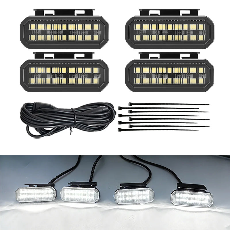 Feux de Calandre LED Nissan Frontier 4, 5 ou 8 Feux RGB ou Couleur