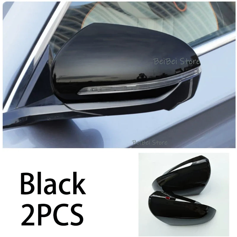 Coques de Rétroviseur BYD Atto 3 Evo 2026-2027 Aspect Carbone ou Noir Brillant, Style Lisse, Ailettes ou Bec, Paire