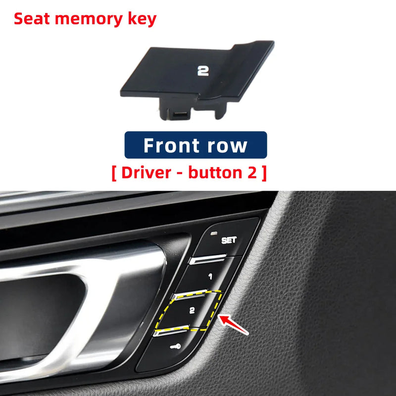 Bouton de Réglage de Siège Porsche Macan 2014-2018 95B959855 — vue de trois quarts