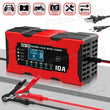 Chargeur de Batterie Voiture 12V 10A Intelligent LiFePO4 AGM Gel