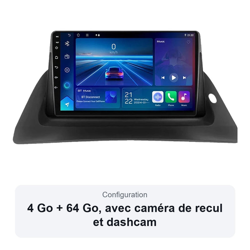 Autoradio CarPlay Renault Kangoo 2008-2018 Android Écran Tactile