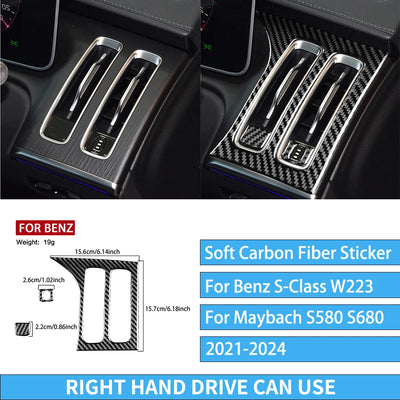 Autocollants Fibre de Carbone Mercedes Classe S W223