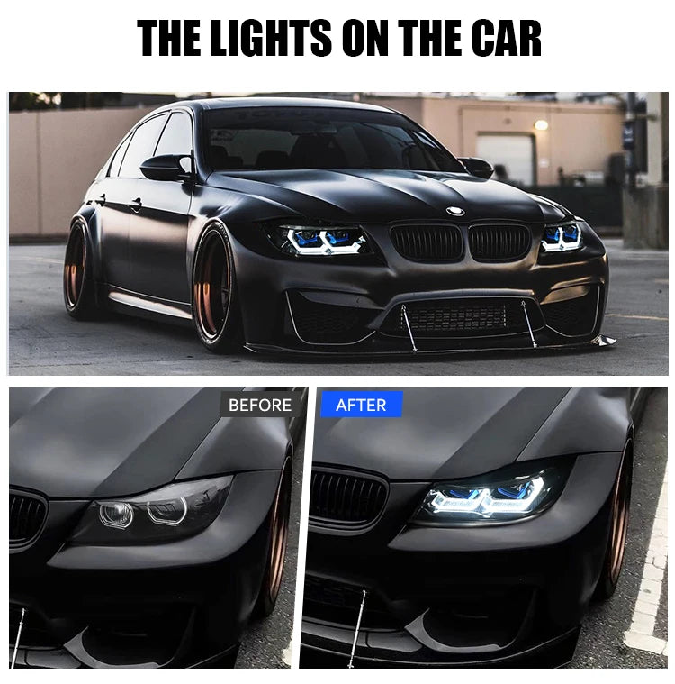 Phares LED BMW Série 3 E90 E91 2005-2011 RGB Tuning