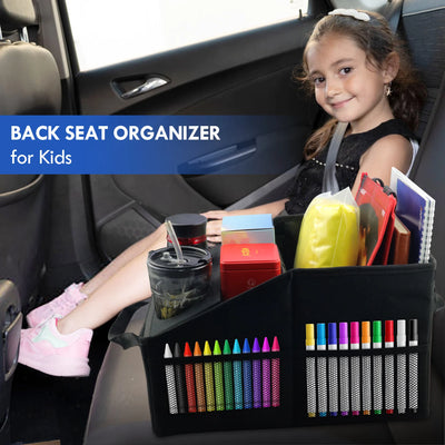Organisateur de Coffre Voiture Pliable 6 Poches Noir