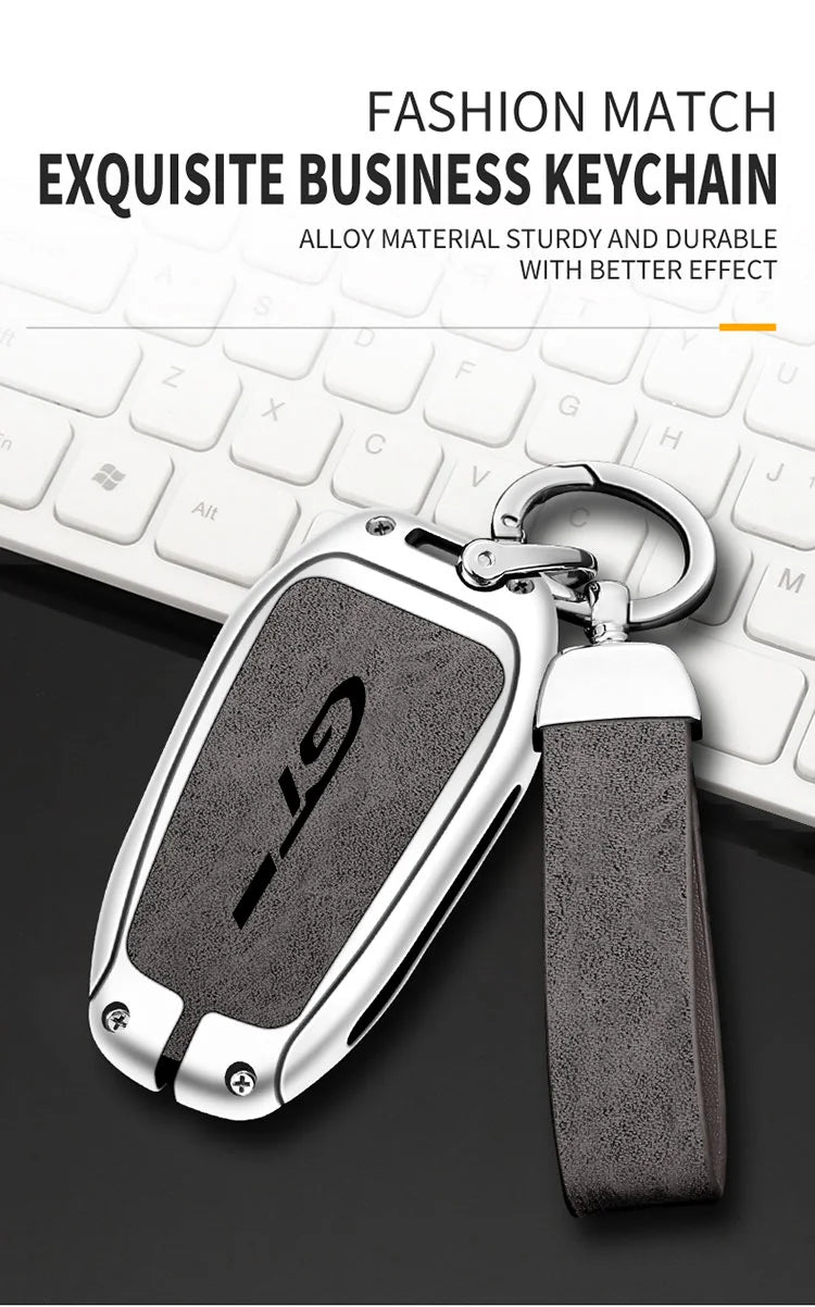 Coque de Clé Peugeot GT Line 3 Touches Alliage de Zinc Suédine