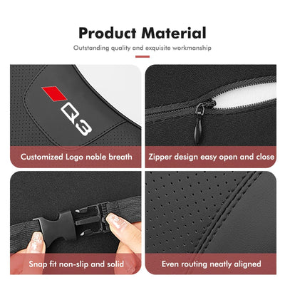 Coussin Lombaire et Appuie-Tête Voiture Audi A3 A4 Q5 TT