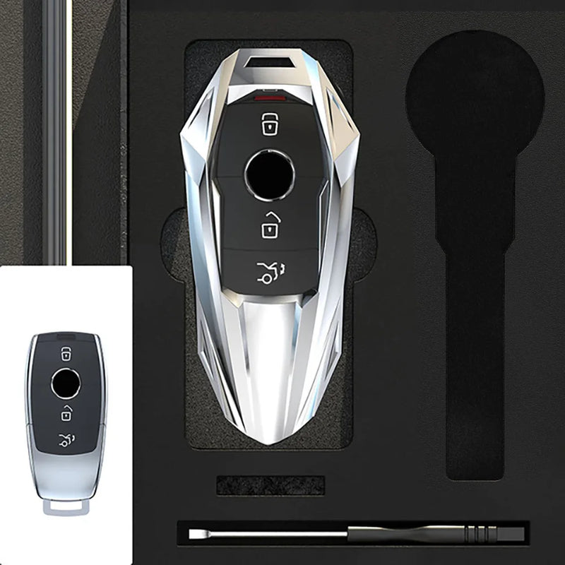 Coque de Protection Clé Mercedes Classe A C E S G GLC GLE CLA GLB GLS W177 W205 W213 W222 X167 Alliage de Zinc