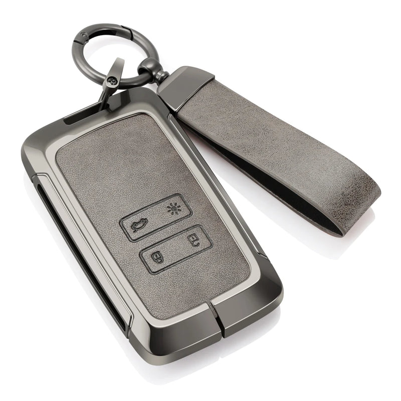 Étui de Protection Clé Renault Captur Koleos Kadjar Zoe Arkana Espace Clio Mégane Grand Scénic Sandero Duster Carte Alliage de Zinc