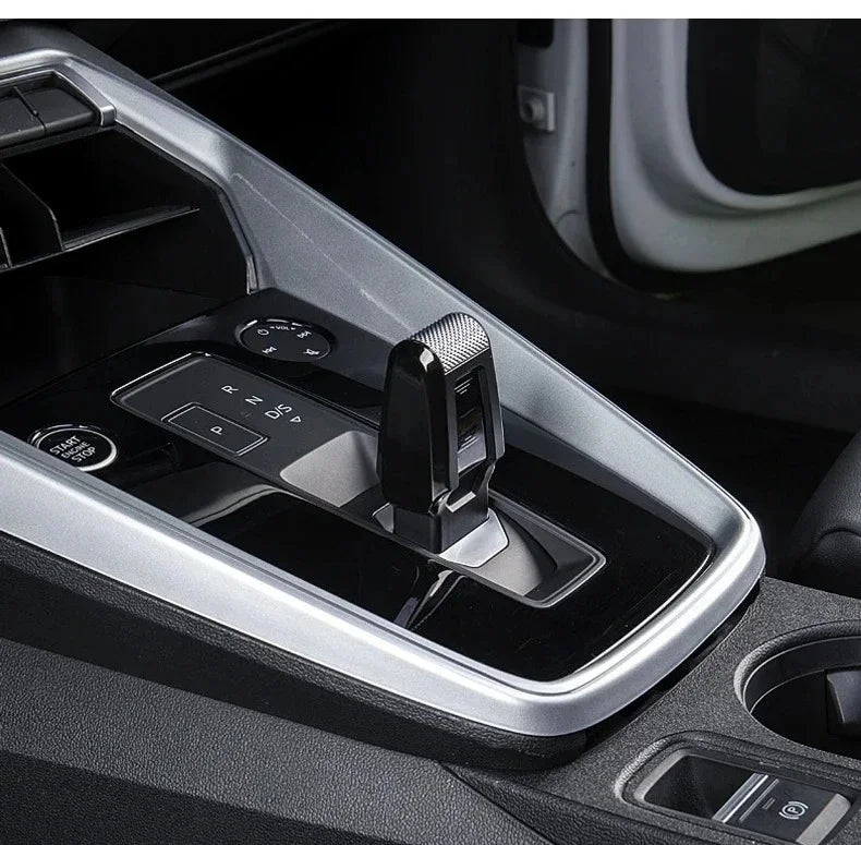 Pommeau de Vitesse Audi A3 8Y Sélecteur Style Sport Noir et Argent, Boîte Automatique 2020+