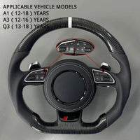 Volant Sport Audi A3 Fond Plat — vue de face