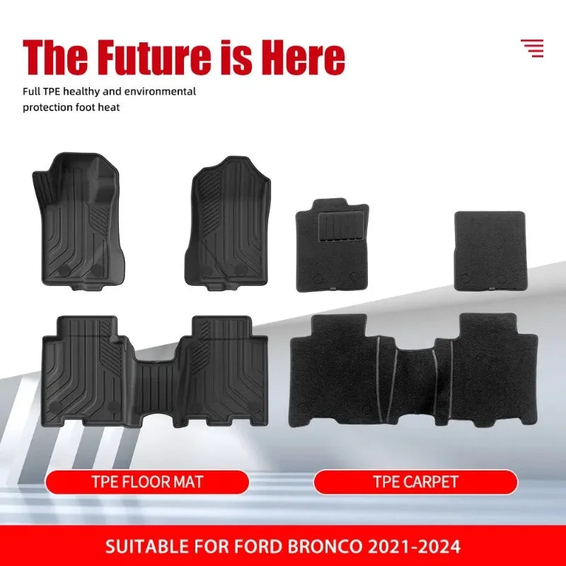 Tapis de Coffre Ford Bronco 4 Portes TPE 2021-2024