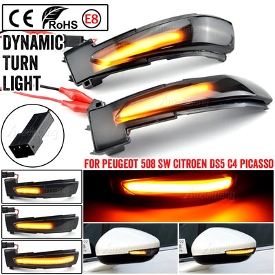 Répétiteur de Clignotant LED Dynamique Peugeot 508 Citroën C4 DS5