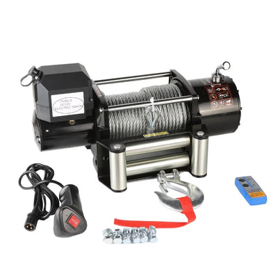 Treuil Électrique 6000 lbs Câble 14 m 12V