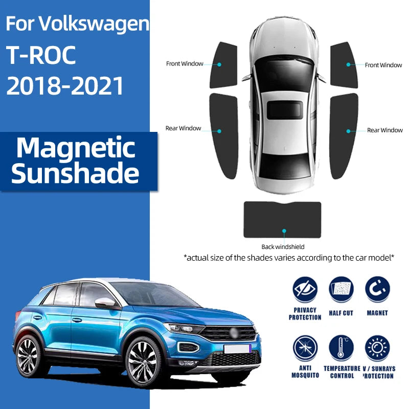 Pare-Soleil Magnétique Volkswagen T-Roc 2017-2024