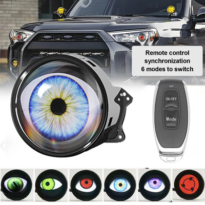 Phares LED Œil du Diable 3 Pouces 6 Modes Dynamiques