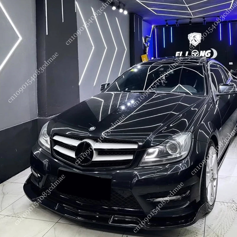 Lame Avant Mercedes Classe C W204 S204 2011-2014 Noir Brillant